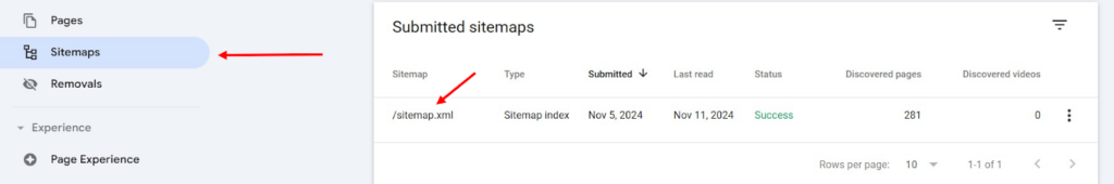 Submit Sitemaps