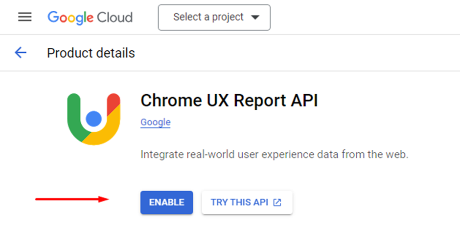 Access Chrome User Experience Report (CrUX)