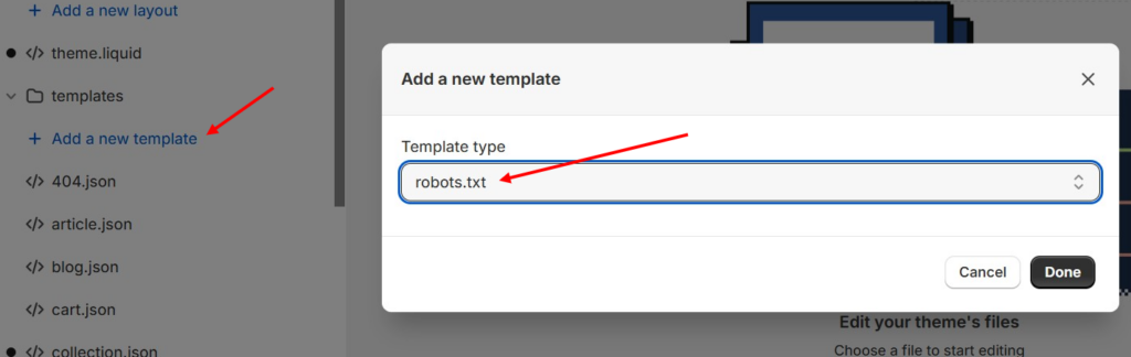 Editing Robots.txt in Shopify