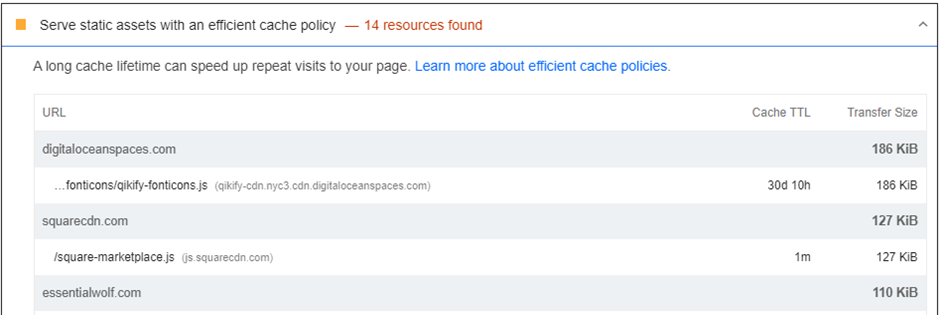 Leverage Browser Caching