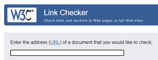 Utilize Online Link Checkers