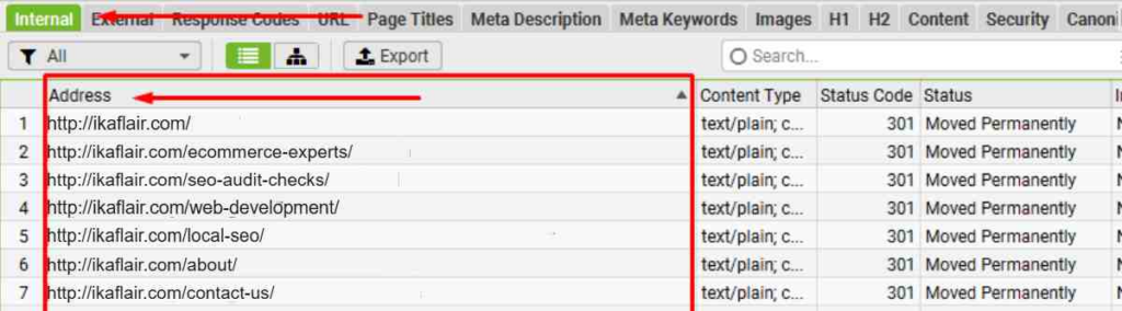 Check for HTTP URLs